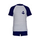 Van De'an (BALNEAIRE) 280005 Split boys and girls quick-drying sun protection swimsuits Comfort boys and girls baby swimsuits Middle-large children's hot spring swimsuits Stripe splicing 11-12 years old