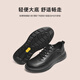 Red Dragonfly sports and casual leather shoes 25 autumn men's shoes thick-soled business commuting shoes comfortable dad shoes WTA35036 black 41