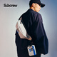 Subcrew trendy personalized design waist bag men and women couples street riding breast bag campus fashion small shoulder bag gray