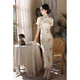 UKUHPK2025 spring and summer twill satin light girl's daily improvement version long Chinese style dress cheongsam 9227 M