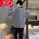 Langsha Coral Velvet Pajamas para hombres Autumn and Winter Style, además de terciopelo engrosado, set cálido de franela de franela de otoño ropa para el hogar K3887 L