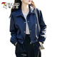 Specht Fashion Short Damens Jacket Damen Frühling und Herbst 2025 Neue Feder losen lässiger dünn kleiner oberblau l (empfohlen 100jin [Jin ist gleich 0,5 kg] -115jin [Jin gleich 0,5 kg])