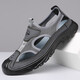 Yierkang Prince Men's Bottle Bottle Sandals Полая сетчатая сетчатая летняя воздухопроницаемая не скользящая легкая спорт и пляжные туфли на отдых S826 Black 46