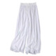 Chishe classical dance dance clothes wide-leg pants white gauze summer new double-layer breathable and elegant gauze dance practice clothes for small people white L (suitable for 100-120 Jin Jin equals 0.5 kg / pants length 95cm)