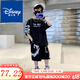 Disney Boys 'Suit 2025 Summer New Internet Celebrity Traje Un conjunto completo de camisetas para niños, set de dos piezas de gran tamaño mediano, de niños grandes, de manga corta blanca [So Suit]#687 150 Adecuado para una altura de aproximadamente 140