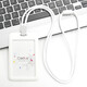 JPHZNB Fashion Round Rope Lanyard Tarjeta de empleados Tarjeta de autobús Tarjeta de trabajo Tarjeta de trabajo Tarjeta de campus Bus C5 C5 White Horizontal Versión + 9734 Blue Round Rope