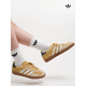 Adidas GAZELLE German training shoes couples shoes new yellow T-toe shoes JI3523 JI3523 Cream yellow 39 authentic products in the store support identification