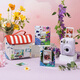 FUJIFILM instax mini12 instant camera 3-inch photo paper one-time imaging travel camera gift box Iris Purple Image Flower Room Set ~ including camera bag + photo album + photo frame Photo paper combination set 2 including standard + 20 pieces of white edge photo paper + peripheral accessories