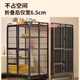 Miaoxu Cat Villa avec toilettes Intégrée Home Utilisé Extra Large Cat transparent Cage Cage intérieure Space libre Cat Large Black Pliage gratuit 78 * 52 * 13799 Maison avec toilettes Intégrée de litière de chat jaune + bassin de litière pour chats