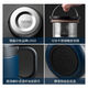 316 Edelstahl Thermos Cup Männer und Frauen Brauen Tee Tasse 304 Wasserbecher Büro Großkapazität mit Griff 500 ml Knight Black T6172