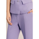 OBBLIGATO Summer Special Sweetheart Neck Diamond Button One-piece Cap Sleeve Design Top Taro Purple Women's Pants S