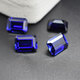 Qianjun 2025 new quality tanzanite sapphire loose stone rectangular blue main stone Sri Lanka rough stone 3X5mm