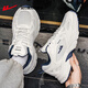 Huili official men's shoes summer breathable mesh dad shoes men's new soft elastic running shoes sports shoes men casual shoes men white and blue 42