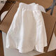 
Cotton-made ice silk slit high waist wide-leg casual shorts for women's summer thin style 2025 new small slim sports pants 680 white [high quality 21.5] L 110-125Jin [Jin equals 0.5 kg]