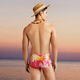 Fan De'an (BALNEAIRE) Flower Series Floating Coconut Grove 2025 Neue Mode Hot Spring Anti-Peinlichkeit Kleine Boxer Herren Badehose 50503 Floating Coconut Grove L