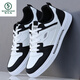 Woodpecker Herrenschuhe 2025 Neue Herbst -Ledersport- und Freizeitbrettschuhe für vielseitige trendige kleine weiße trendige Schuhe Student Schuhe weiß schwarz 9905 [K] 38