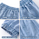 Zhenweis girls' pants 2025 summer new style for girls Tensi casual jeans medium-large children's thin ice silk mosquito-proof pants summer [Tiansi mosquito-proof pants] Denim blue/J solid color 120