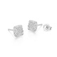Mengjinyuan PT950 Sugar Cube Earrings Platinum Car Flower Sunflower Earrings as a Birthday Gift for My Girlfriend