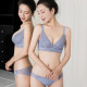 Urban Beauty Girl Lace Unterwäsche-Unterwäsche-Anzug sexy, kein Stahlring verdickte kleine Brust 3-Bastende No-Marks auf Top 1389 Schwarzes Muster 85b 38