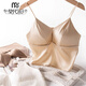 
Modal silk satin beautiful back short suspender French triangle cup mulberry silk underwear no wire silk bra 2025 new product FHZ25B2-9756-4 brown M