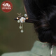 Phoenix Nirvana Wood New Chinese Style Ancient Style Hairpin Female Feeling Original Wooden Tassel Step Shake Hairpin Plain Hairpin