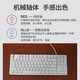 Logitech Logitech K835 Mario Wired Mechanical Keyboard Game Office Floating Keycap Small 84-Key Notebook périphérique 95 Nouveau intérieur blanc à l'extérieur axe rouge bleu