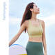 
Common sage yoga elegant cross beautiful back one cup BRA sports fitness breathable lingerie women's top FY14110 Barbie powder S