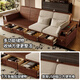 Kleines Holzwofa, mittelalterliche schwarze Walnuss-Massivholz-Sofa Wohnzimmer 2025 Neue Sommer-Doppelpur-Lagermöbel, Vier-Personen-Sitz