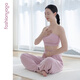 Fansheng Yoga 2025 new simple sports and casual versatile cropped pants for women breathable loose slimming F15922 skin soft powder M