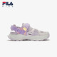 Fila Fila Children's Shoes Sandals 2025 Summer New Antibacterial Anti-Slip Outdoor River Tracing Shoes for Men and Women Adults Lavender/Mist Powder-OT 34
