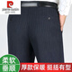 Pier Cardin High-End Wollhosen Herbst und Winter Dicke Stil mittleren Alters mittleren Alters und ältere hüft tiefe losen Nicht-Eire-Business-Anzughose 9885 hellgraue Streifen [Wollhosen] 29 [Taillenumfang 2 Fuß 2]