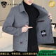 Veste en laine double face en laine de qualité nasaover pour hommes en automne et hiver épaissis de veste en laine chaude pour hommes en hiver kaki xl adapté à 130-150jin [Jin est égal à 0,5 kg]