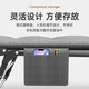 Nanjiren folding bed recliner single bed office nap chair folding nap bed companion bed simple camp bed light hemp gray