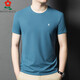 MONTAGUT short-sleeved T-shirt for men, mulberry silk traceless and non-iron men's T-shirt for summer casual loose round neck silk short-sleeved men KSP-J13576 gray M 165/M [recommended 100-115Jin [Jin equals 0.5 kg]]
