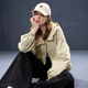 Three Color 2025 Autumn New Casual Hooded Zipper Jacket Loose Silhouette Cardigan Simple Retro M Sweet Corn Presale [Pay within 20 days] Sent M 160/84A