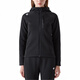 
DESCENTE solid color logo printed hooded zipper stretch long sleeve jacket jacket for men and women black 100