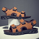 
MAGIOPY high-end brand men's shoes casual sandals men's summer new middle-aged fashion versatile open-toe beach shoes men's black 41