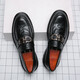 Fat Donglai DL Echtes Leder -Herren -Slipper Lazy Trend Frühlingsschuhe Britische Freizeitlederschuhe Doudou Wenzhou Lederschuhe 3518 Black_t.s.l Genauer Lederstil 38