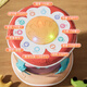 Guangdola Baby Spielzeug 0-1 Jahre alte Baby Handpattrommel Erleuchtung Frühschulgeschichte Maschine Kinder Musik Padd Drum Geburtstagsgeschenk