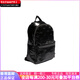 
adidas three-leaf polyester (polyester fiber) brand logo Zip opening and closing Polyurethane Backpack Backpack Black