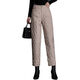 Woodpecker lightweight cotton pants for women, fashionable straight cotton pants for winter, new style, thickened, high-waisted, loose, warm and slim, black M recommended 95-105Jin Jin equals 0.5kg