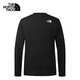 The North Face (The North Face) long-sleeved T-shirt men's 24/7 quick-drying sports outdoor moisture-wicking and breathable 25 autumn and winter new products | 8DG5 JK3/Cosmic Black L/175
