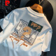Pierre Cardin Kurzärärtes T-Shirt Herren 2025 Sommer Dünnem Mode gedrucktes T-Shirt Xinjiang Baumwolle Runde Hals halbärmelte Herren-Top T White 2 [ZJ1047 Fit-Version] M geeignet für 90-108 Jin [Jin gleich 0,5 kg]