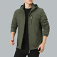 VIIBEST9898 Veste décontractée transfrontalière automne et hiver Office Outdoor Windprooft plus en velours veste décontractée à capuche Clip de sport foncé bleu M