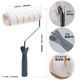 
BEKO 9-inch roller brush set latex paint coating tray brush tool lengthening telescopic rod brush paint small roller brush 6623 roller core 10 set
