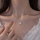 老庙999纯银蝴蝶项链女轻奢小众2025新款锁骨链感新中式颈链 999蝴蝶项链