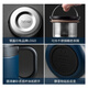 Taifugao Japan Taifugao 316 stainless steel thermos cup with handle Large capacity water cup Office insulation tea cup with filter 500ml Knight Black -T6172 316 stainless steel