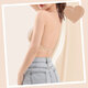 
Ono seven-day neck halter neck strap beautiful back thin shoulder strap underwear for women with small breasts gathered bra invisible markless liquid foundation integrated bra U-shaped beautiful back lingerie skin color M [34ABC]