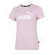 彪马（PUMA）女装运动套装25夏新款舒适透气休闲粉色短袖T恤宽松五分裤两件套 630563-60+692479-01 L