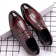 Yierkang Prince Fairs's Cuir Chaussures Chaussures de forum en cuir réelle pour les hommes Summer Summer Soufflement de style coréen British British Trendy Point Toe Groom Wedding Men's Chaussures 9888 Black 38 <Top Cowhide>